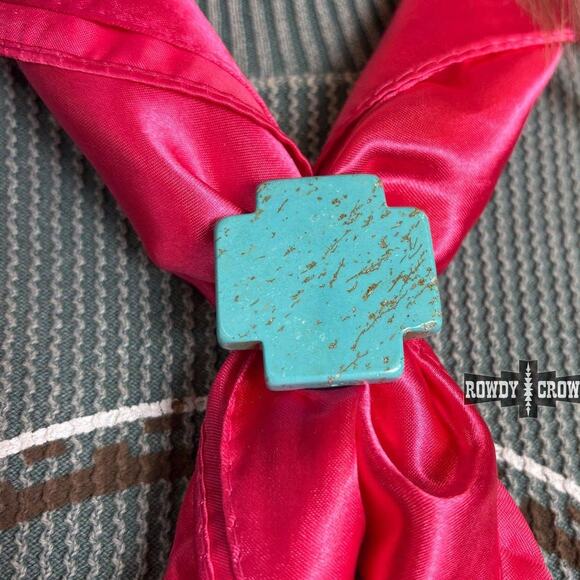 Western Cowgirl Stockdale Wild Rag Scarf Slide Ring Tee Clip - Picture 1 of 3